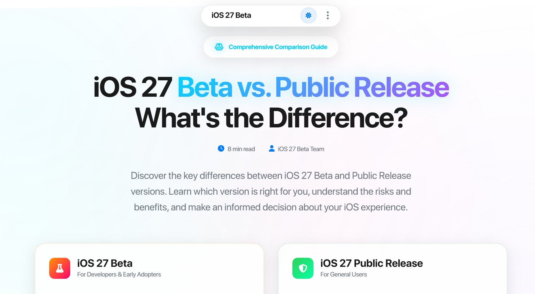 iOS 27 Beta vs. Public Release: What’s the Difference?