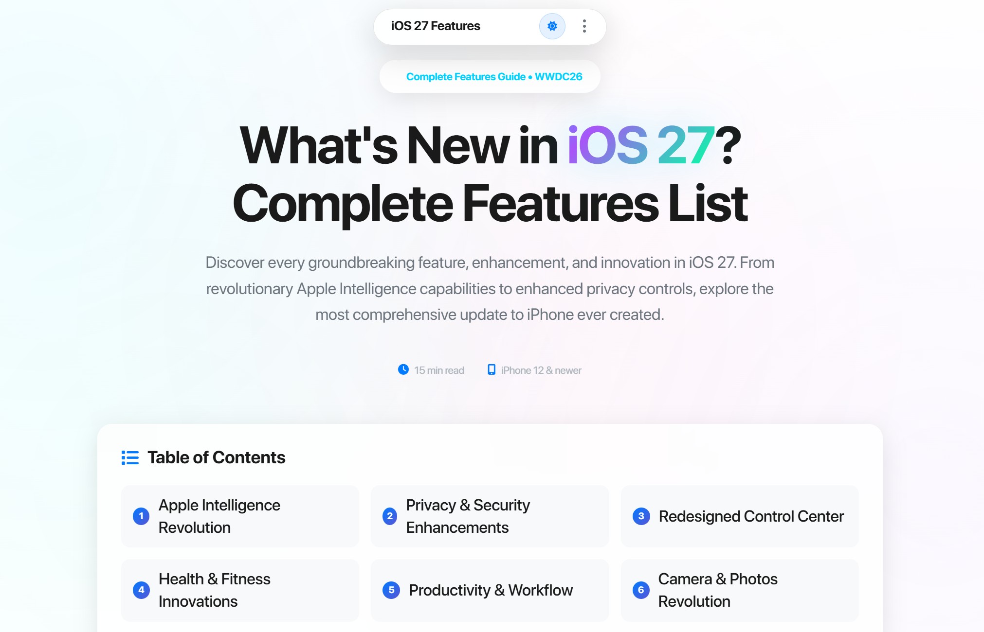 What’s New in iOS 27? (Full Features List)