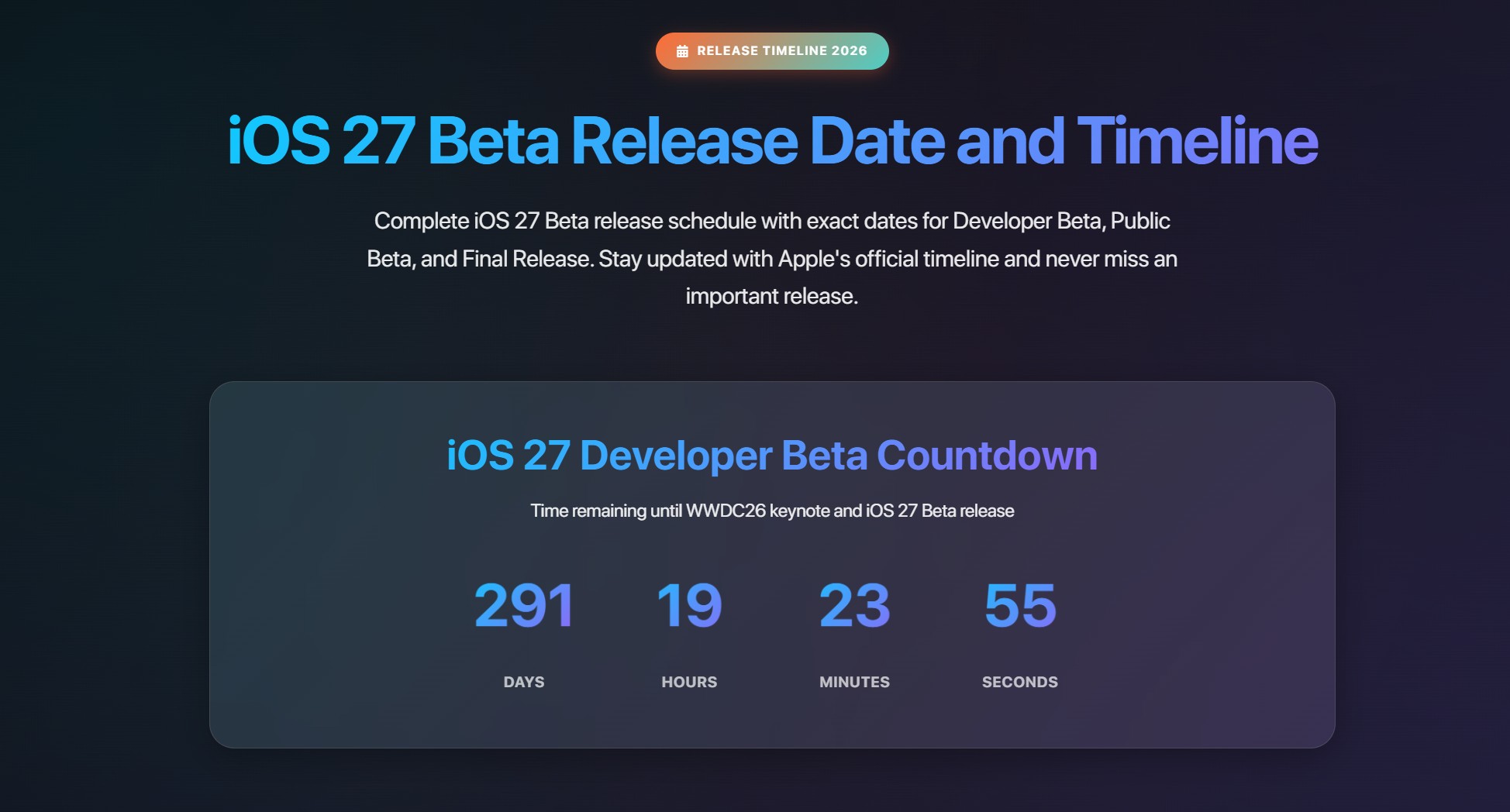 iOS 27 Beta Release Date and Timeline (Developer, Public, Final)