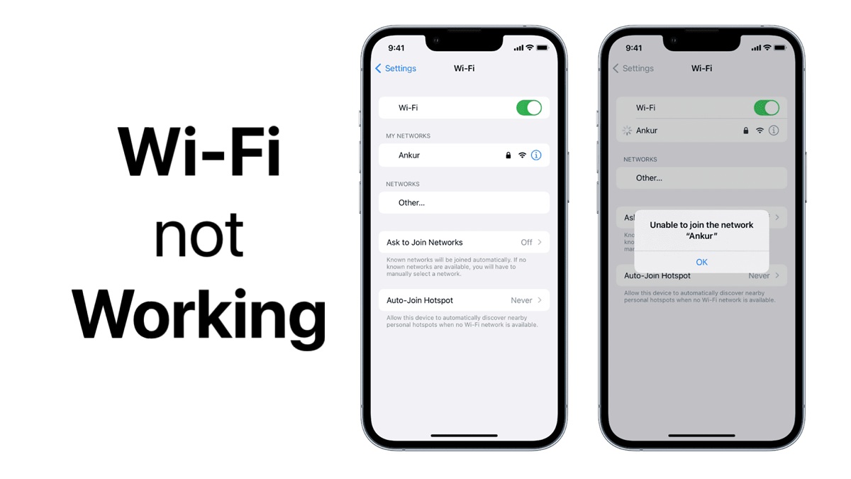 Wi-Fi Connection Error on iPhone